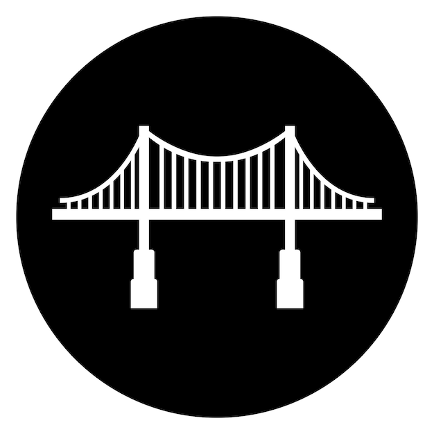 Vector de íconos de puente