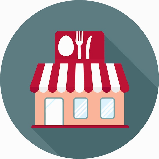 Vector de íconos restruarant Ilustración de arte