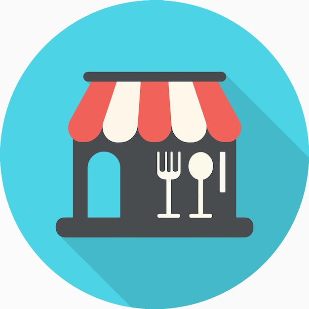 Vector de íconos restruarant Ilustración de arte