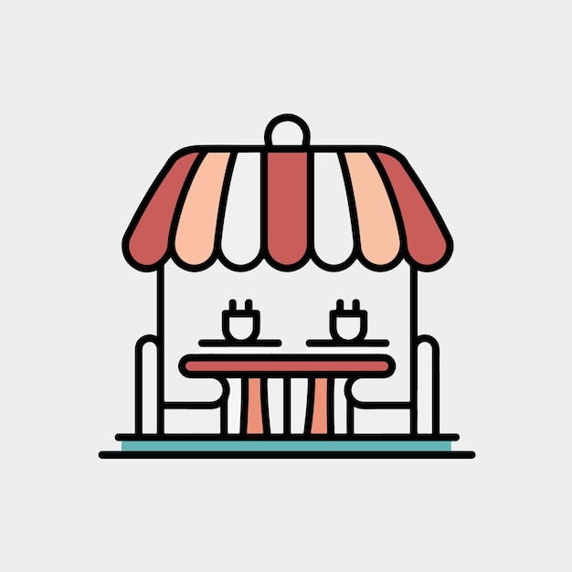 Vector de íconos restruarant Ilustración de arte