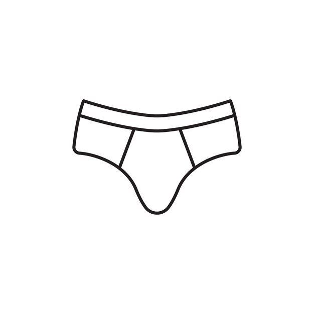 Vector de iconos de ropa interior para hombres