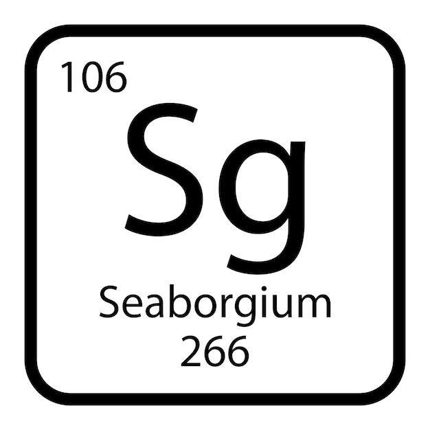 Vector vector de íconos de seaborgium