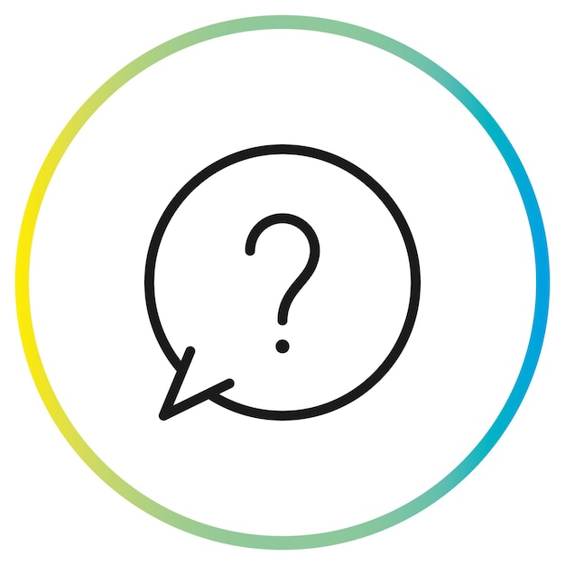 Vector de los íconos de los signos de interrogación
