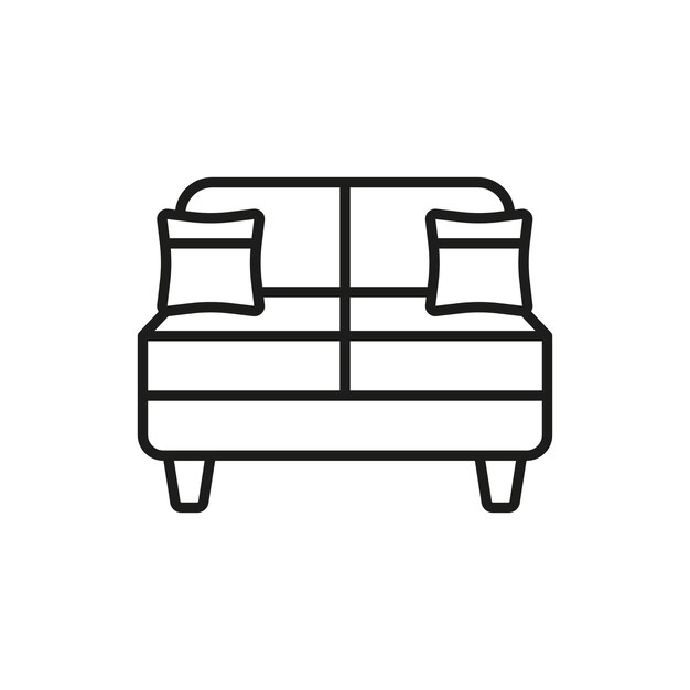 Vector de íconos de sofá