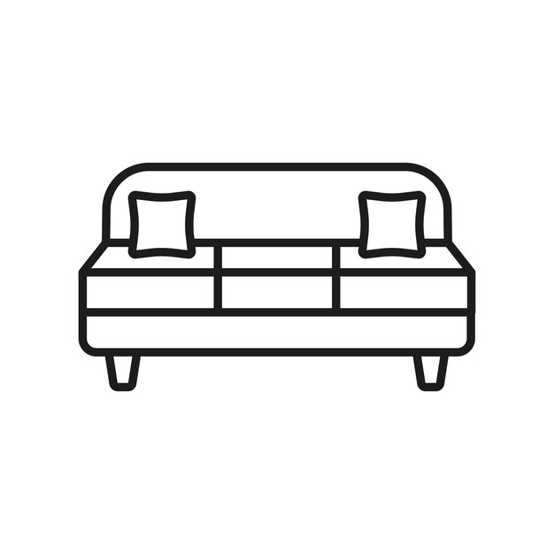Vector de íconos de sofá