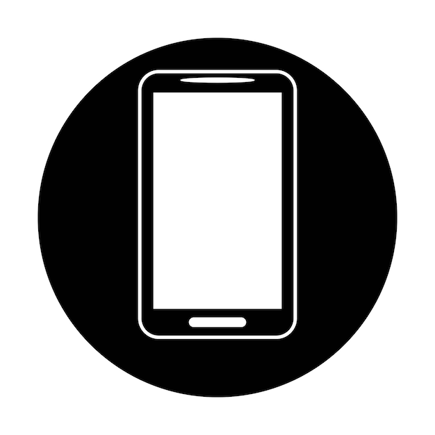 Vector de íconos de teléfonos móviles
