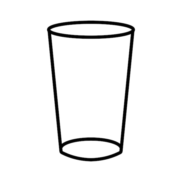 Vector de iconos de vasos para beber