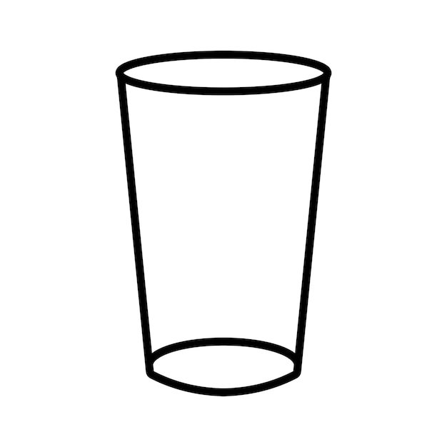 Vector vector de iconos de vasos para beber