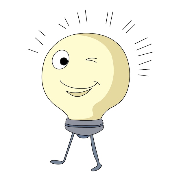 Vector de la idea de la bombilla