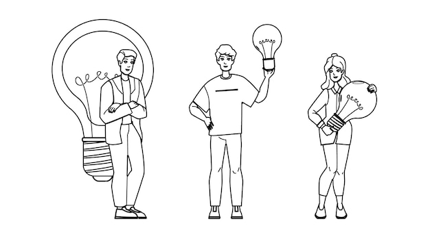 vector de idea de equipo