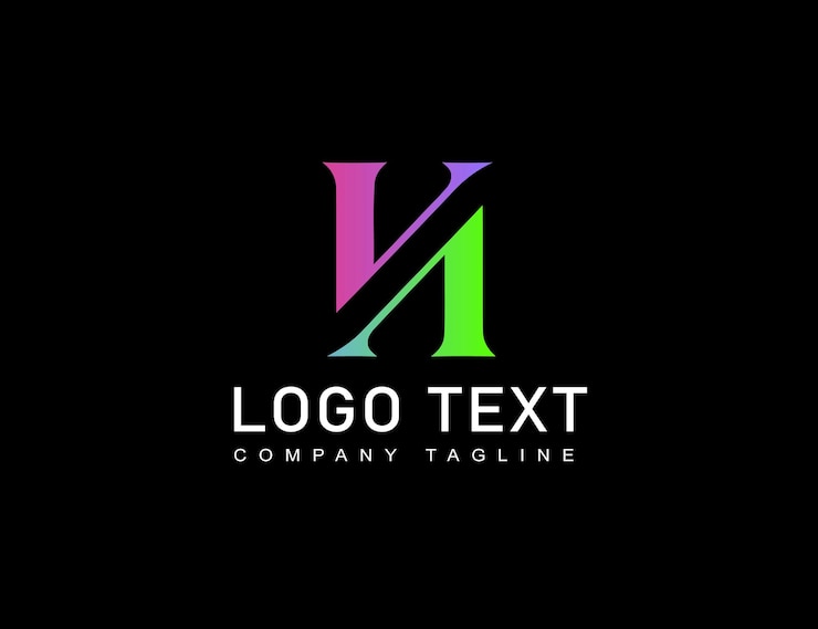 Vector vector de identidad de marca logotipo corporativo v un diseño