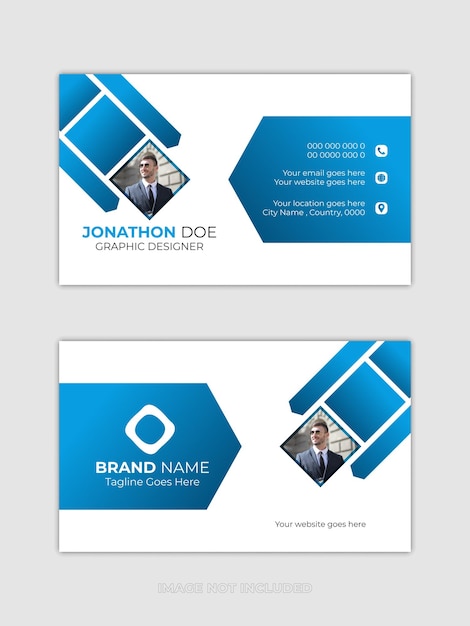 Vector de identidad de marca de la plantilla de tarjeta de visita digital elegante profesional