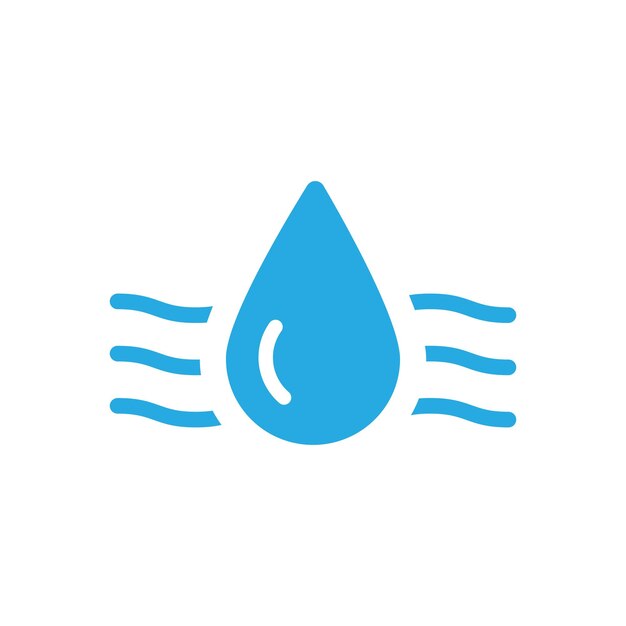 Vector illustration of water drop design water source symbol