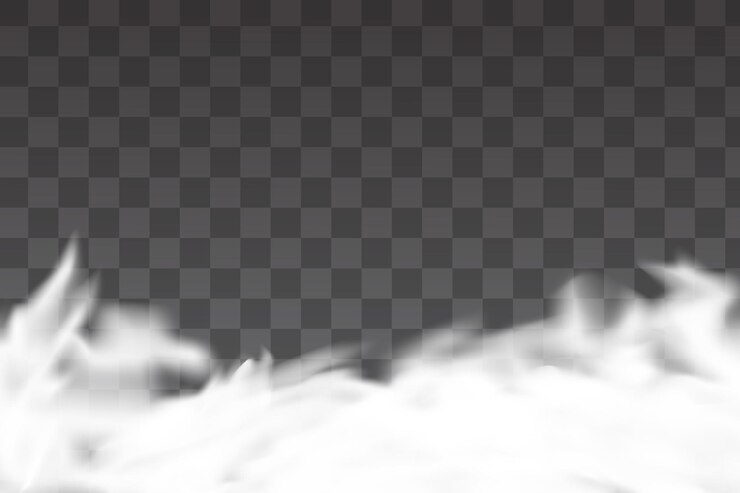 Vector vector de ilustración aislado de nubes transparentes realistas