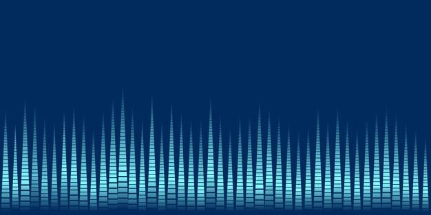 Vector de ilustración de cartel de banner de diseño de concepto de fondo de música