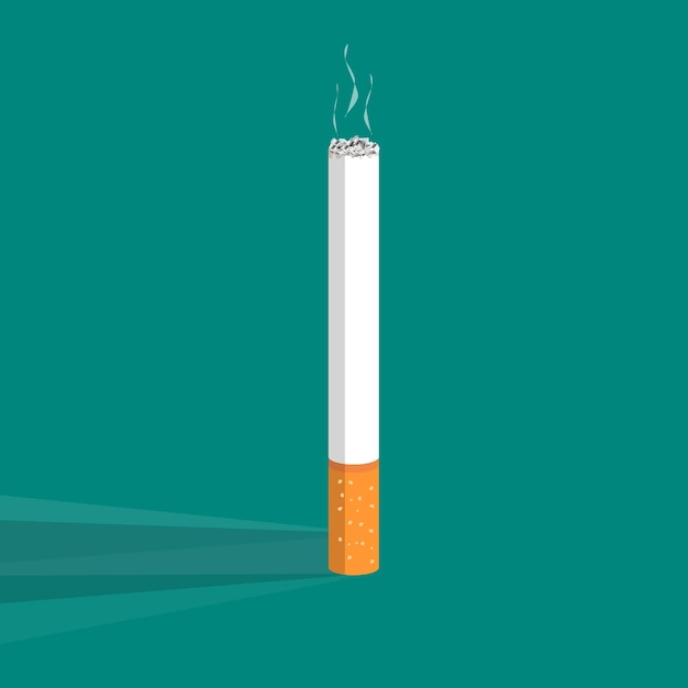 Vector de ilustración de cigarrillos azul verde