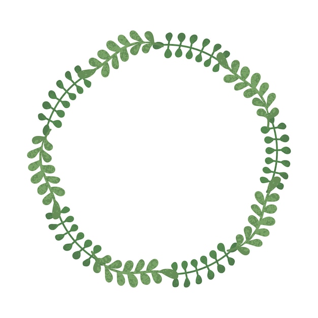 Vector ilustración colorida de corona floral de primavera aislado sobre fondo blanco