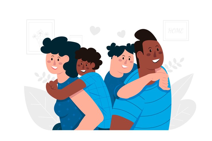 Vector vector ilustración del concepto de familia