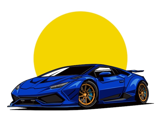 Vector de ilustración del concepto gráfico de diseño de coche