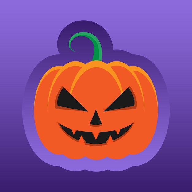 El vector de la ilustración del conjunto de calabazas de Halloween
