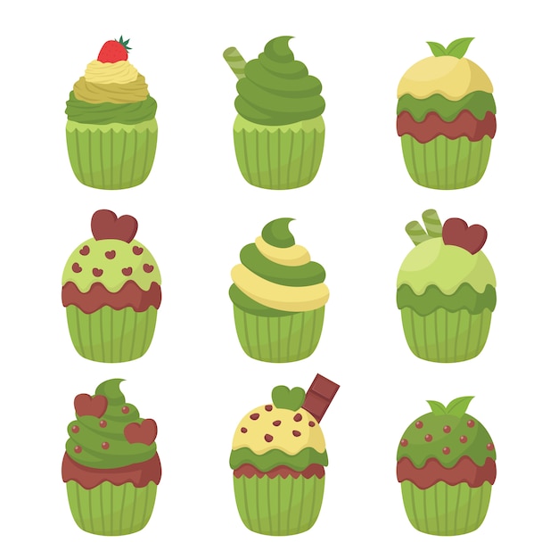 Vector de ilustración de cupcake
