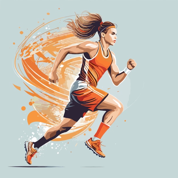 Vector de ilustración deportiva