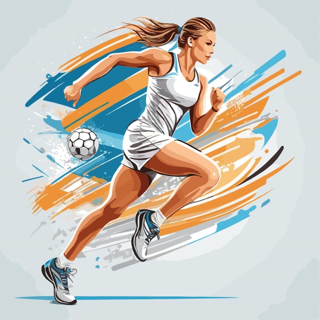 Vector de ilustración deportiva