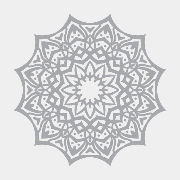 Vector de ilustración de diseño de fondo de mandala ornamental