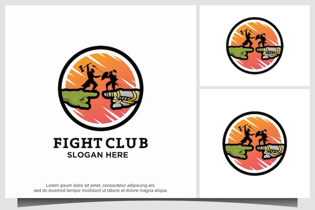Vector de ilustración de diseño de lucha ninja
