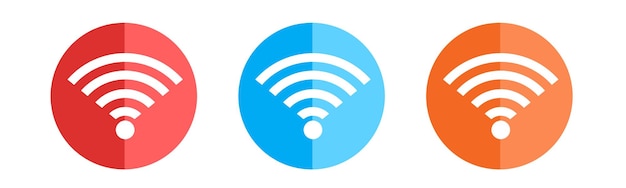 Vector de ilustración del diseño del paquete de iconos wifi