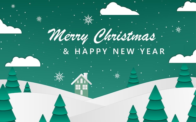 Vector de ilustración del estandarte de Navidad
