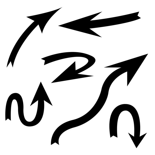 vector de ilustración de flecha personalizado simple