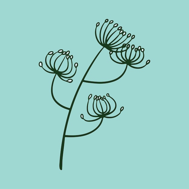 vector de ilustración floral botánica