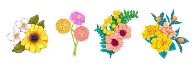 Vector de ilustración de flores 6