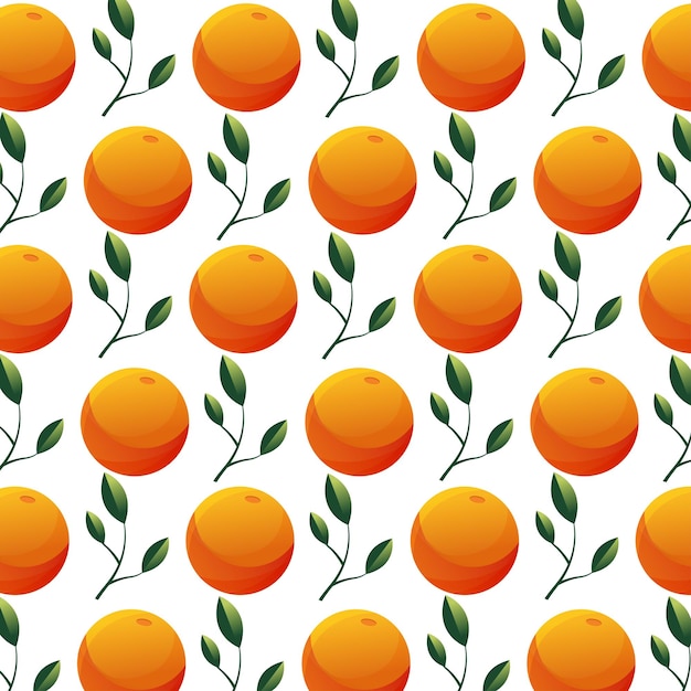 Vector de ilustración de fondo de fruta naranja