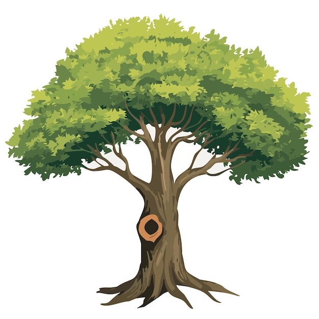 El vector y la ilustración del Guardián del Bosque