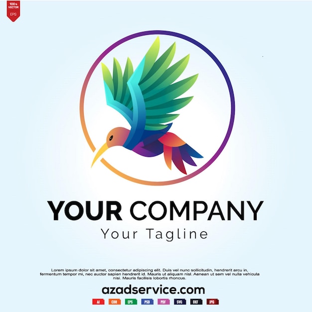 Vector de ilustración del logotipo de las aves
