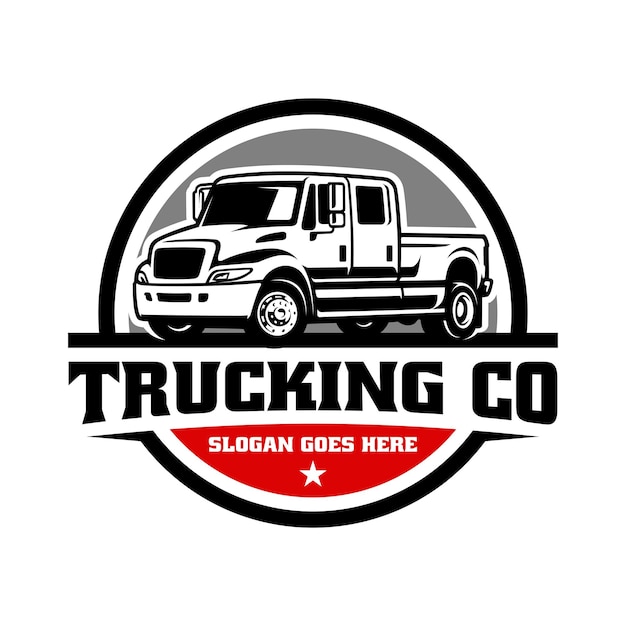 Vector de ilustración del logotipo de la camioneta