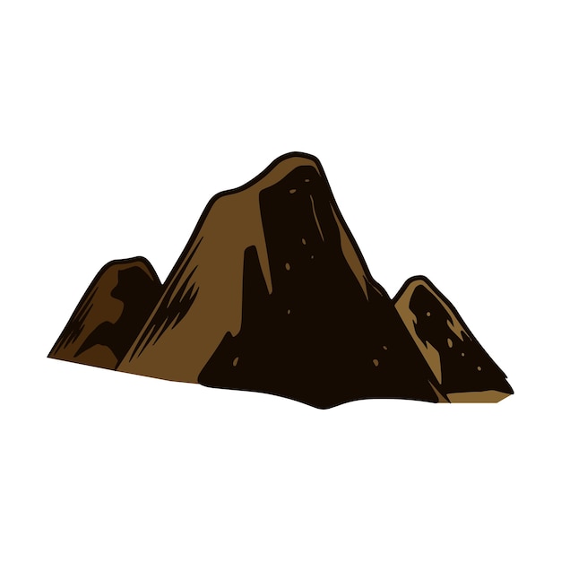 Vector de ilustración de la montaña