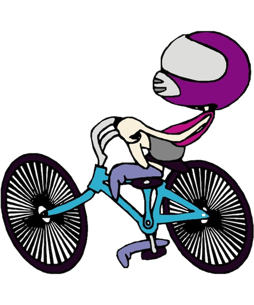 Vector de ilustración de motocicletas y bicicletas deportivas
