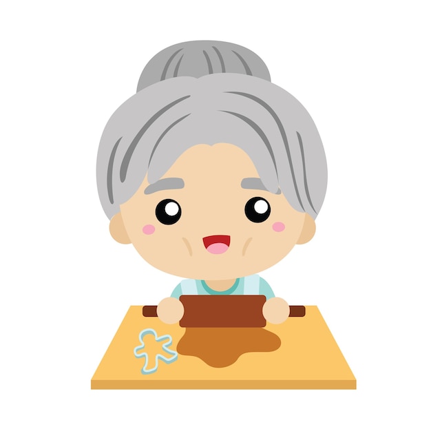 Vector de ilustración de Navidad de hombre de pan de jengibre Clipart