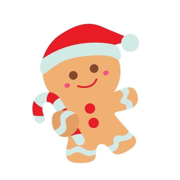 Vector de ilustración de navidad de pan de jengibre clipart