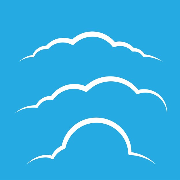 Vector de ilustración de las nubes