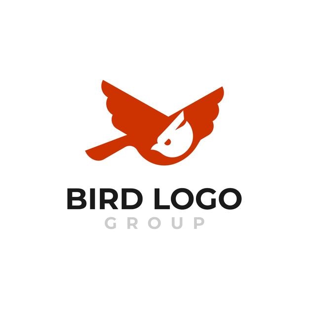 Vector de ilustración de pájaro para logotipo
