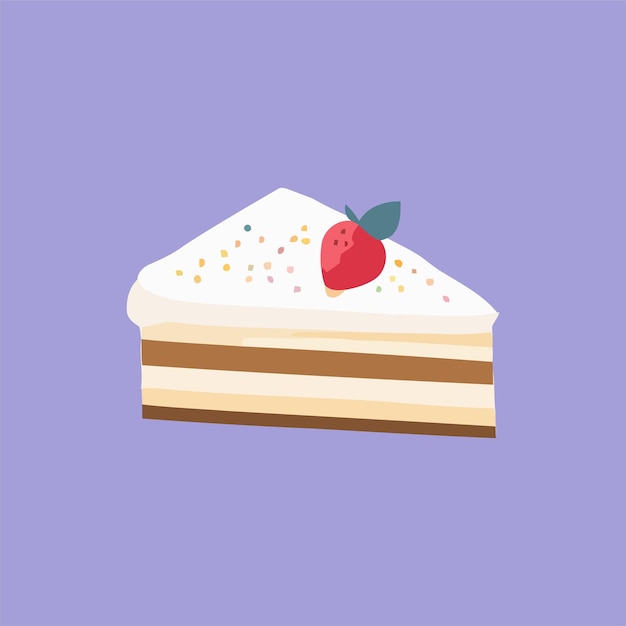 Vector de ilustración de pasteles dulces