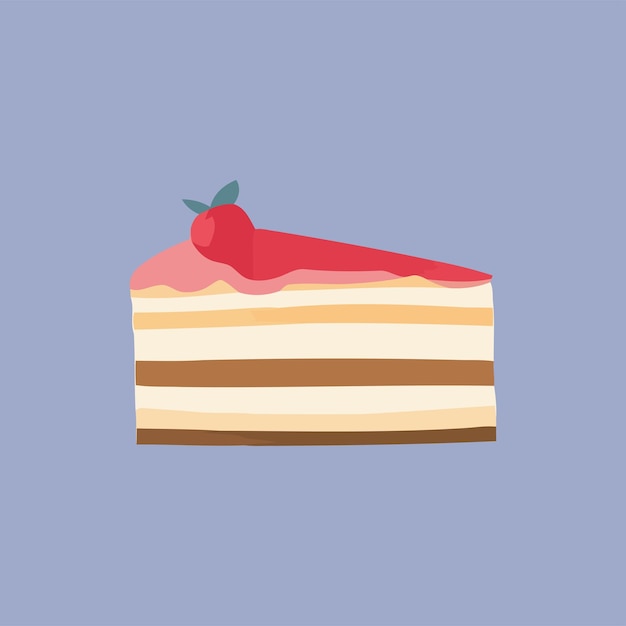 Vector de ilustración de pasteles dulces