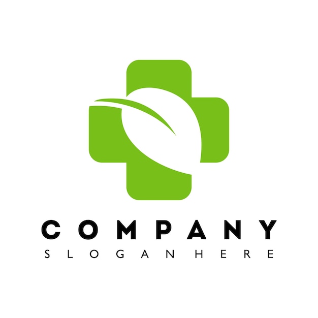 Vector de ilustración de plantilla de diseño de logotipo de icono de salud natural