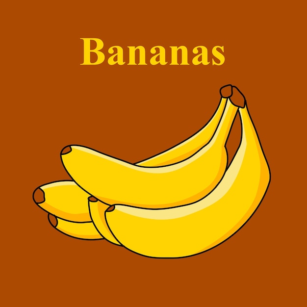 vector de ilustración de plátano