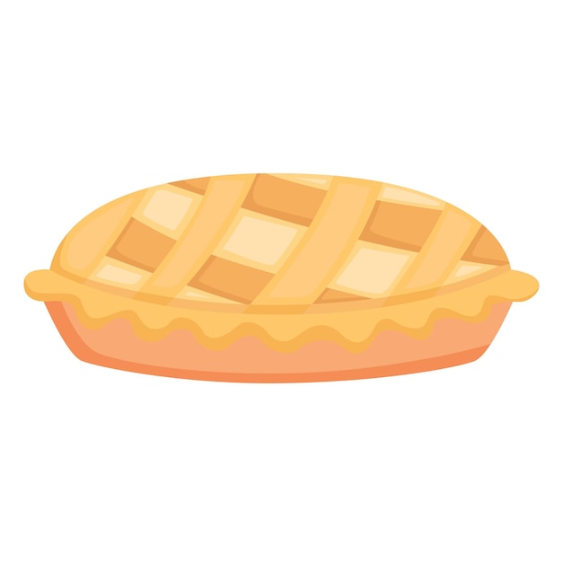 Vector de ilustración de postre de comida de pastel de acción de gracias