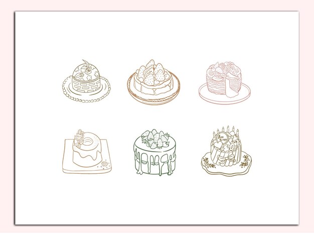 Vector vector de ilustración de postre dulce